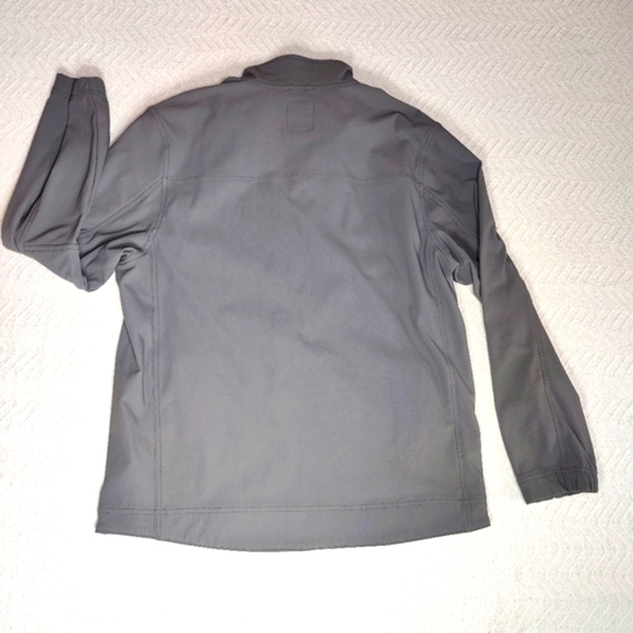 Timberland PRO Power Windproof Gray Softshell Jacket Men's Size medium Biker - Picture 2 of 13